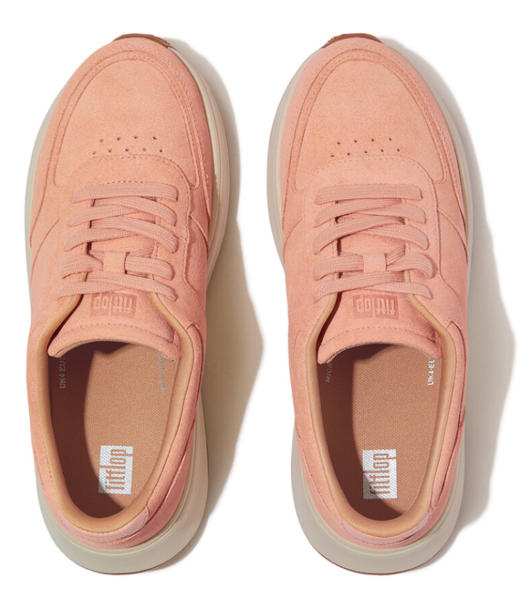 F-Mode Suède Flatform sneakers A89 Blushy
