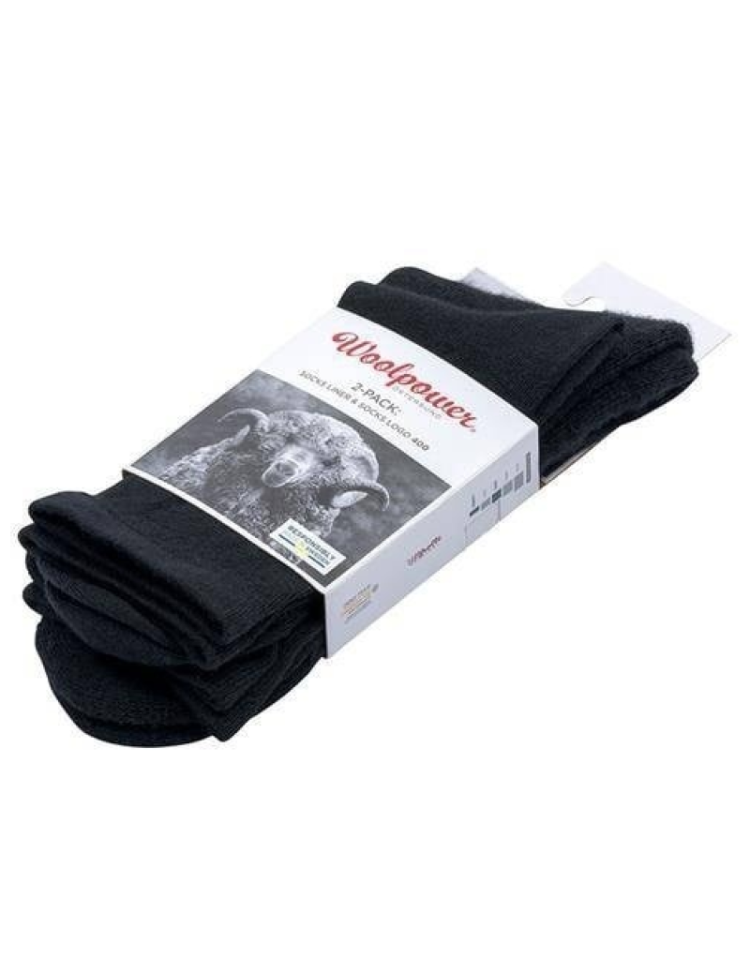 2-pack Socks (Liner + 400)  00 Black