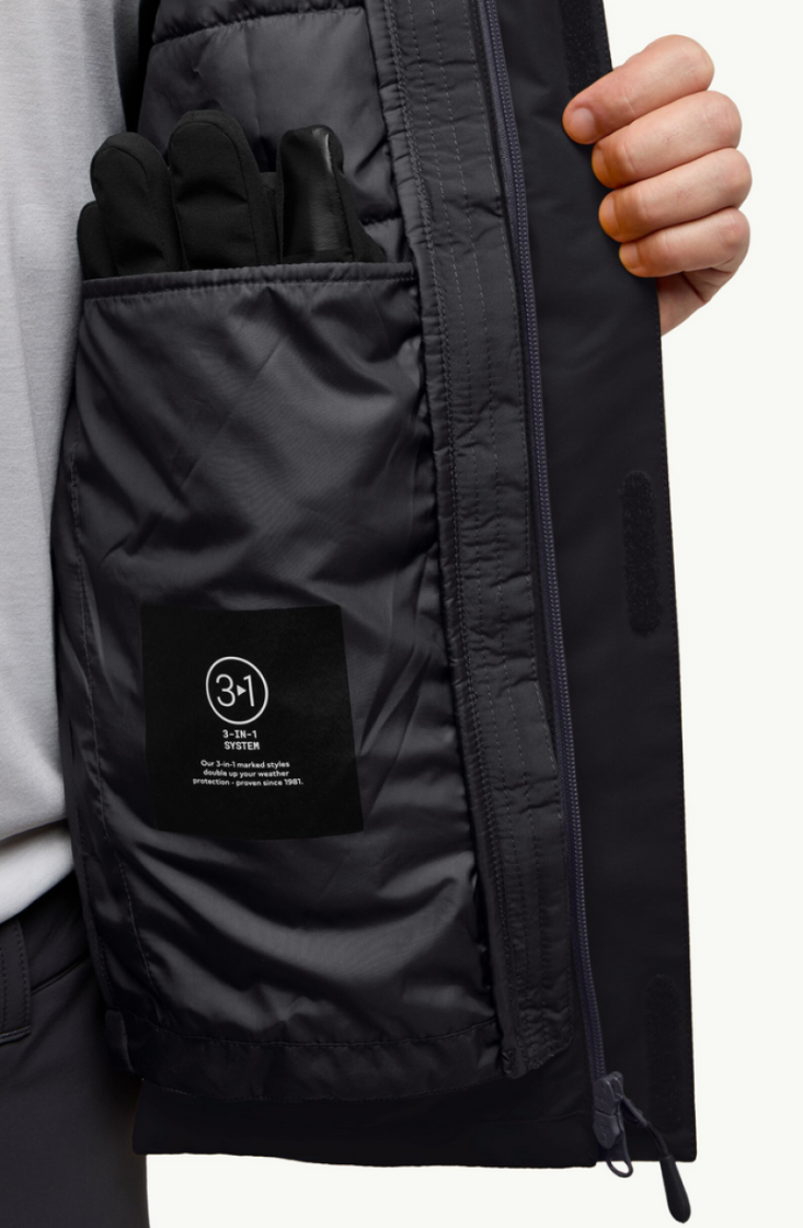 Jasper 3in1 Jacket Men 6000 Black