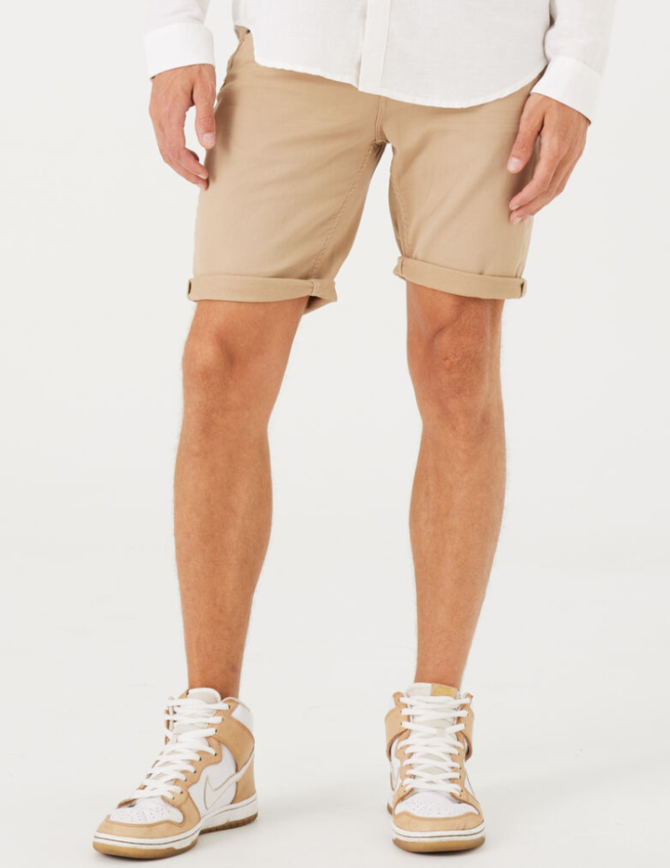 Rocko Short stretch met touwtjes 5104 hessian