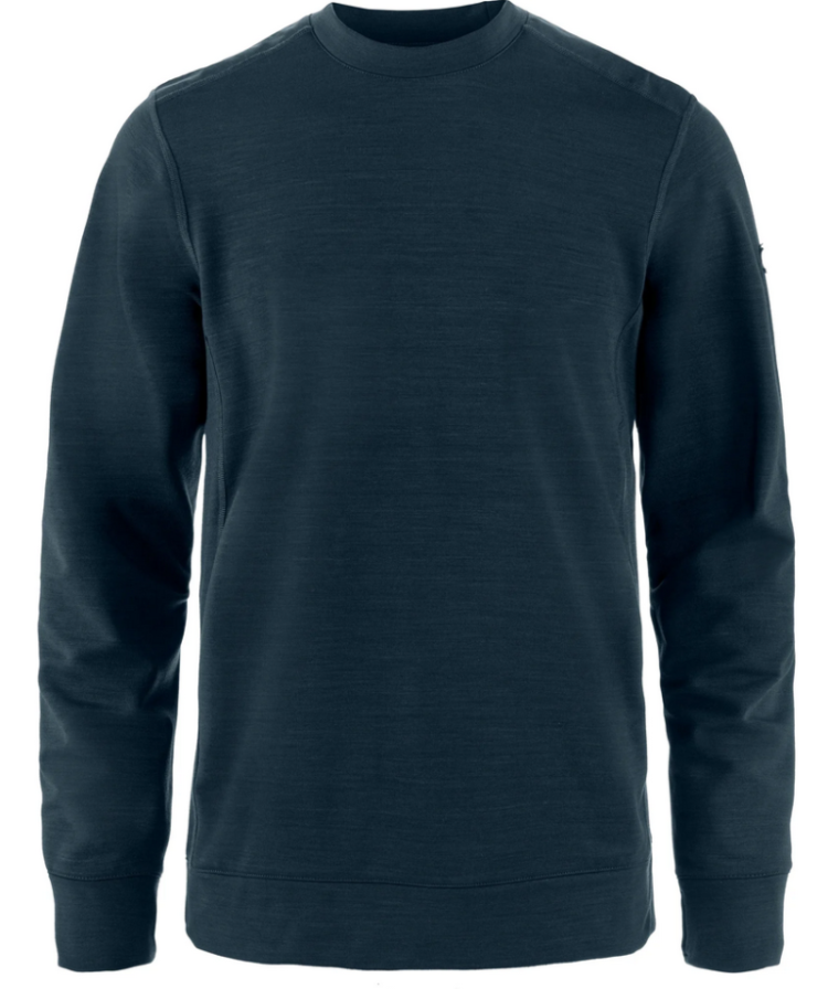 Keb Fleece Crew Neck Men 555 Dark Navy