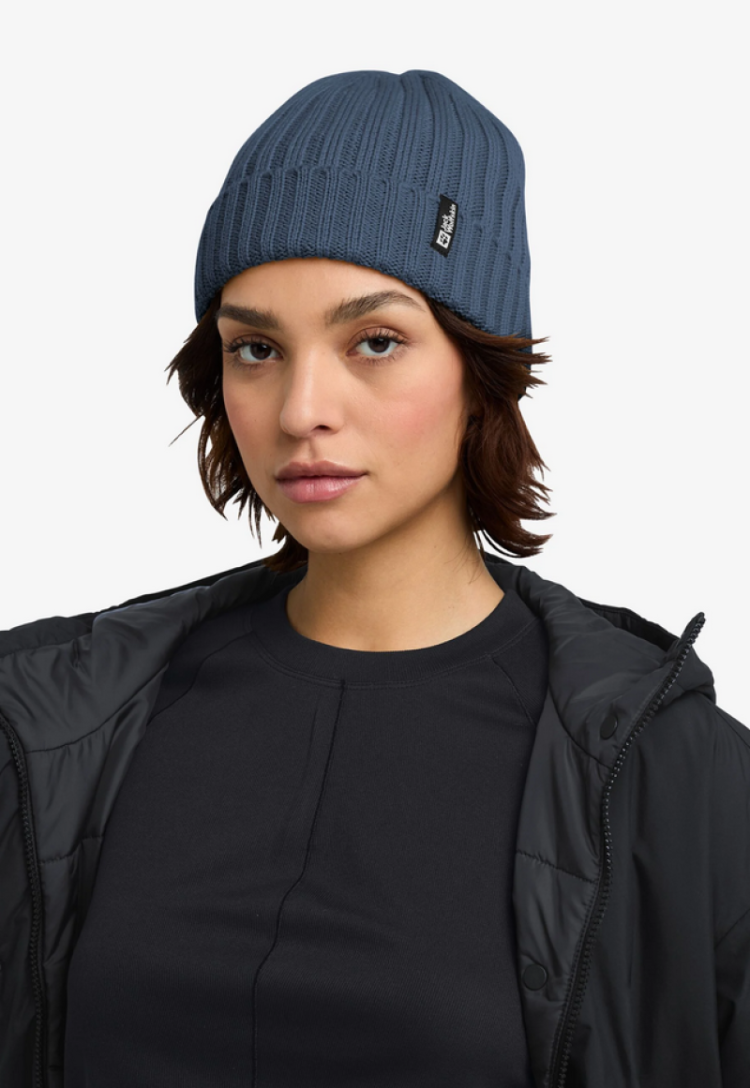 Rib Knit Beanie C0412 Midnight Sky
