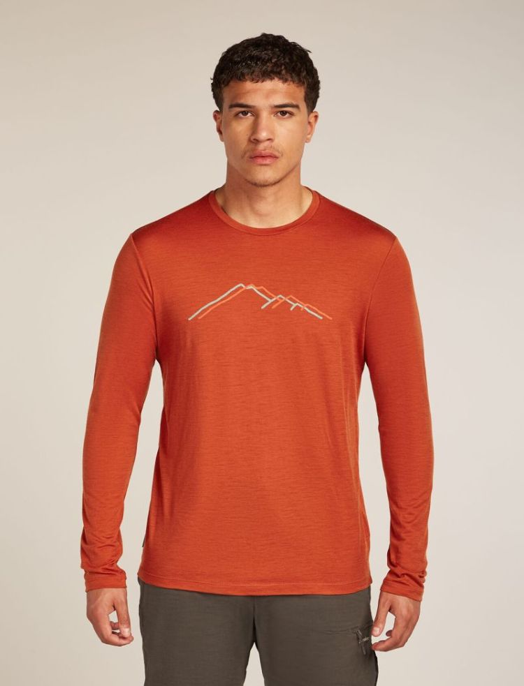 Me Tech Lite LS Tee Rain Ridge 0GS Agate