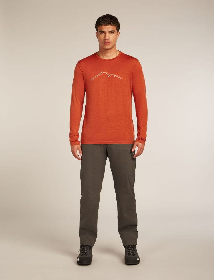 Me Tech Lite LS Tee Rain Ridge 0GS Agate