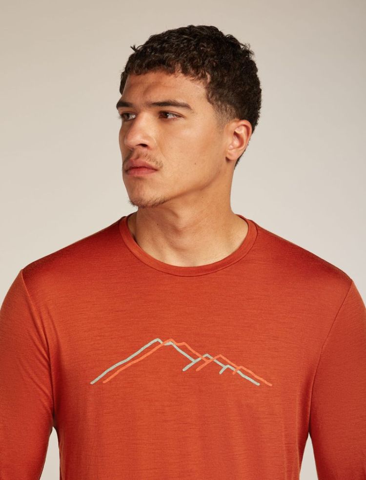 Me Tech Lite LS Tee Rain Ridge 0GS Agate