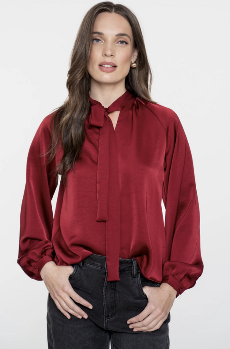 Blouse striklint satijn 000485 port
