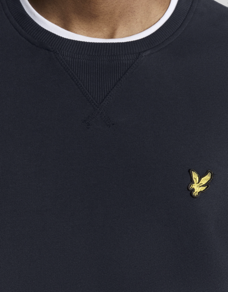Cotton Crew Neck Sweatshirt Z271 dark navy
