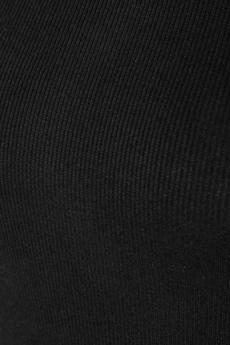 Marcelleke rib met kanten boordje 0790 black