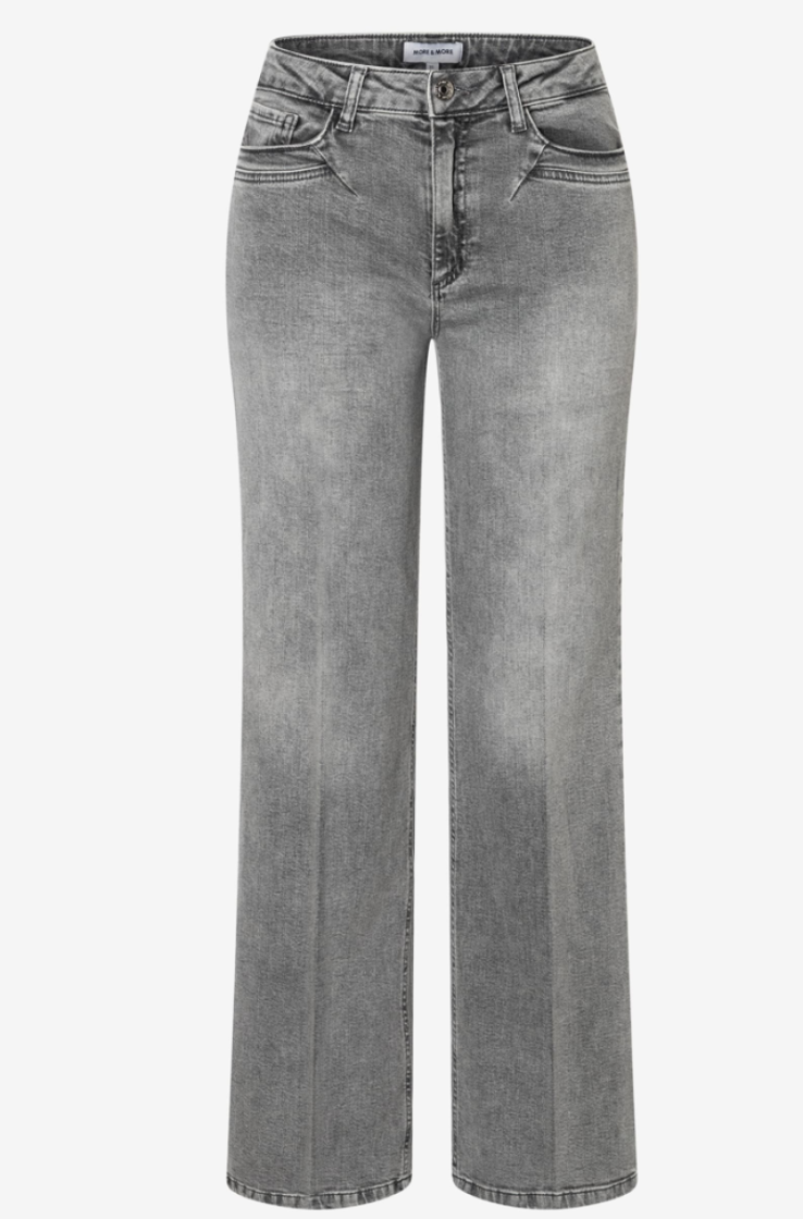 Jeansbroek rechte pijpen Marlene 0965 mid grey d