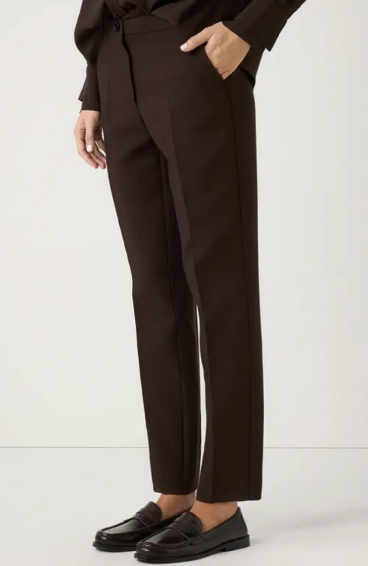 Chinobroek effen 0279 espresso b