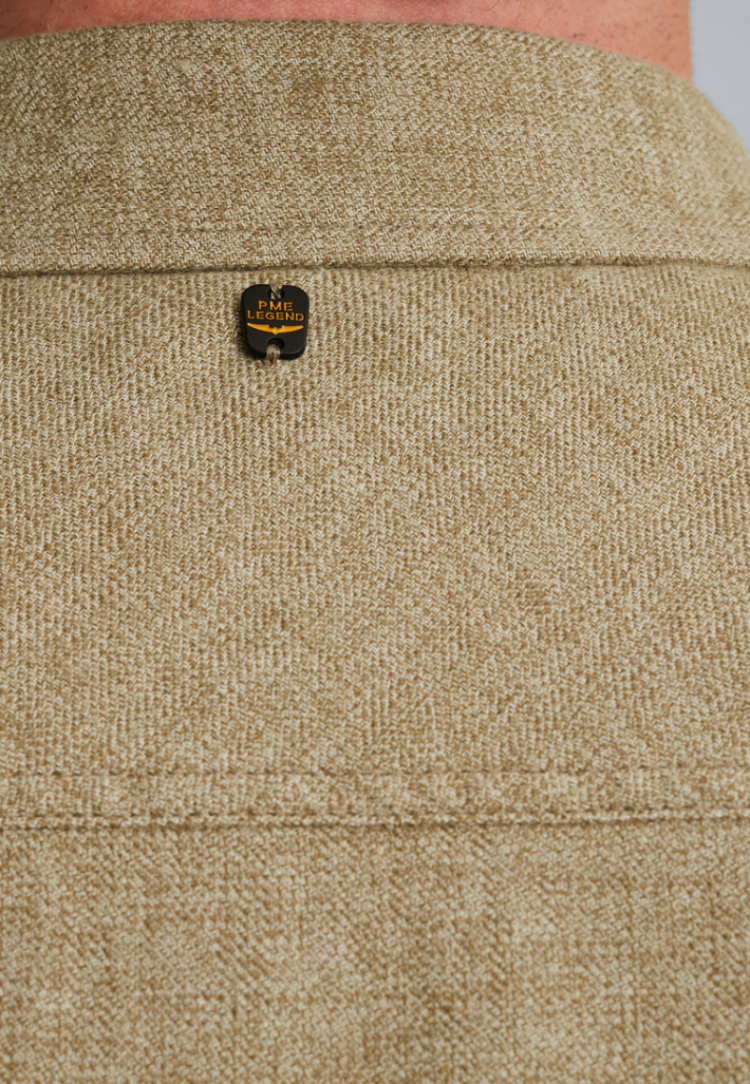 Hemd effen LM actie 6389 dusky gree