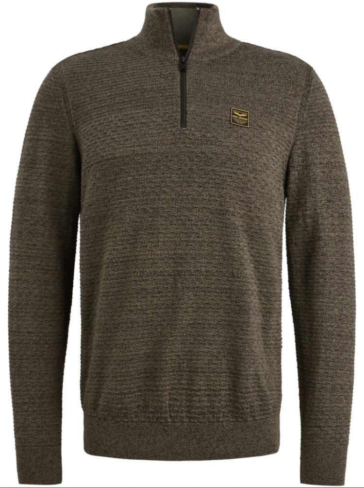 Pull halve rits actie 6389 dusky gree