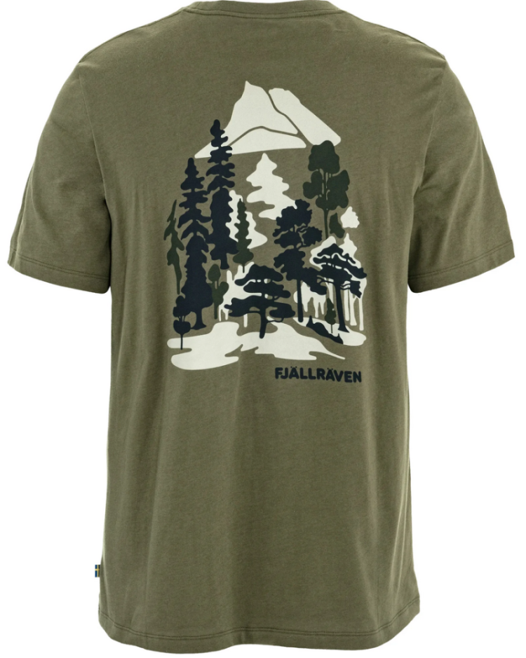 Swedish Forest T-shirt Men (m backprint) 620 green
