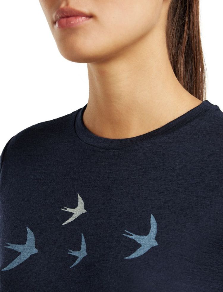 Tech Lite SS Tee Bird Transit 401 Midnight Navy