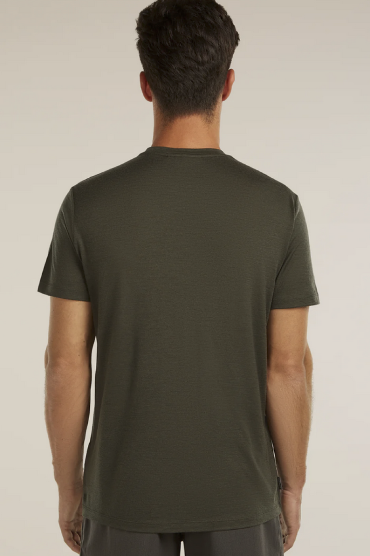 Me Tech Lite SS Tee Range Stripes 0L1 Dark Loden