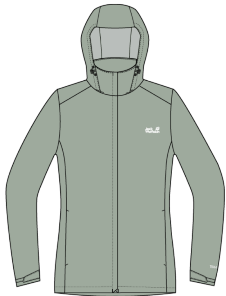 Trailtime 2L Jkt Women E0272 Green Zinnia