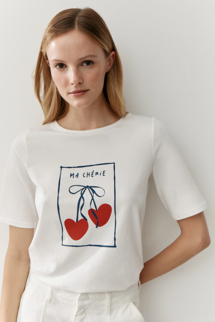 T-shirt Ma Chérie 0041 off white