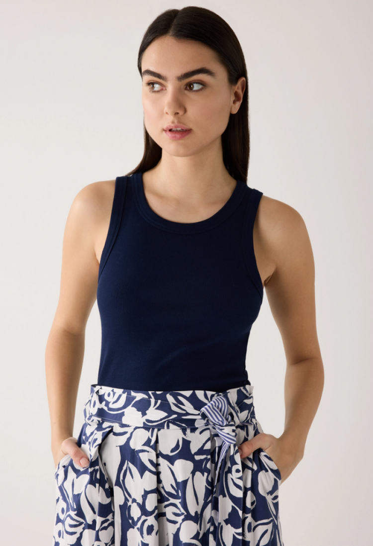 Marcelleke effen ribbels 0373 classic blue