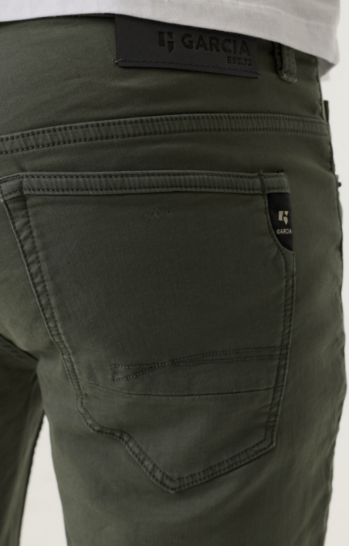 Russo short stretch zonder touwtjes 5020 sage green