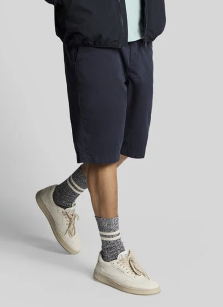 Chinoshort effen Z271 dark navy