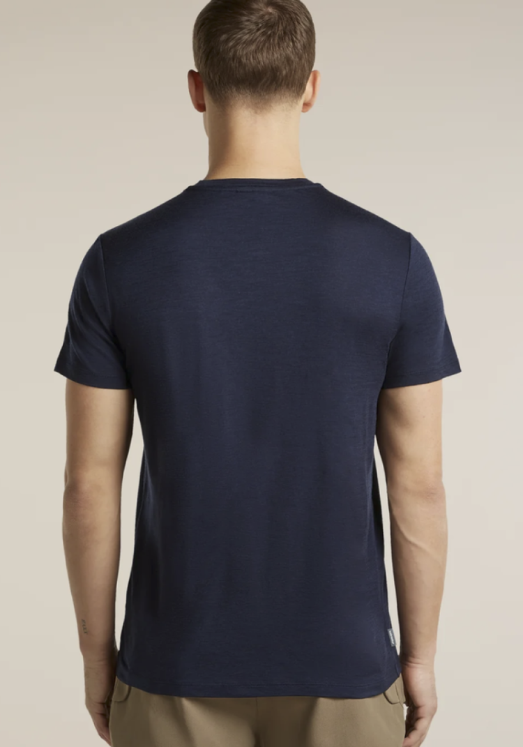 Men M 150 Tech Lite SS Tee Icebreaker Stitchline 401 Midnight Na