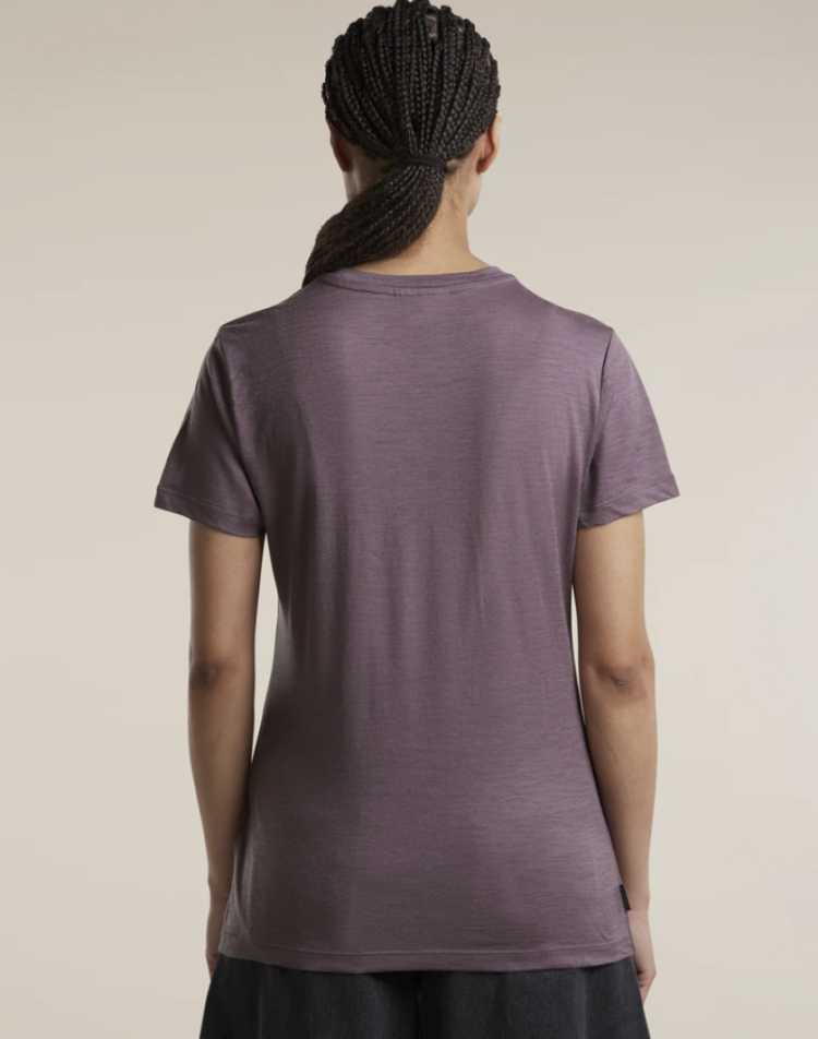 Women 150 Tech Lite SS Tee IB Stitchline 0N1 Grey Plum