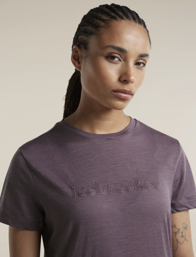 Women 150 Tech Lite SS Tee IB Stitchline 0N1 Grey Plum