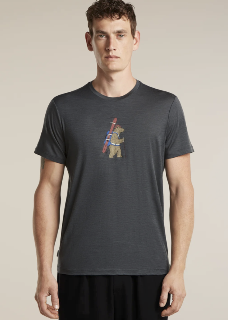 Me Tech Lite SS Tee Bear Tour 0A1 Obsidian