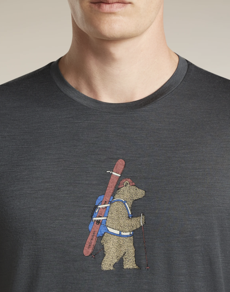 Me Tech Lite SS Tee Bear Tour 0A1 Obsidian