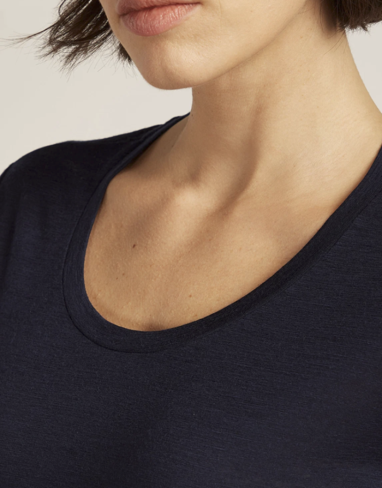 Wo 150 Tech Lite SS Scoop Tee 401 Midnight Na
