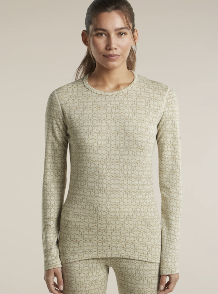Women Mer 260 Tech Vertex LS Crewe Alpine Geo 0NU Undyed/Cumin