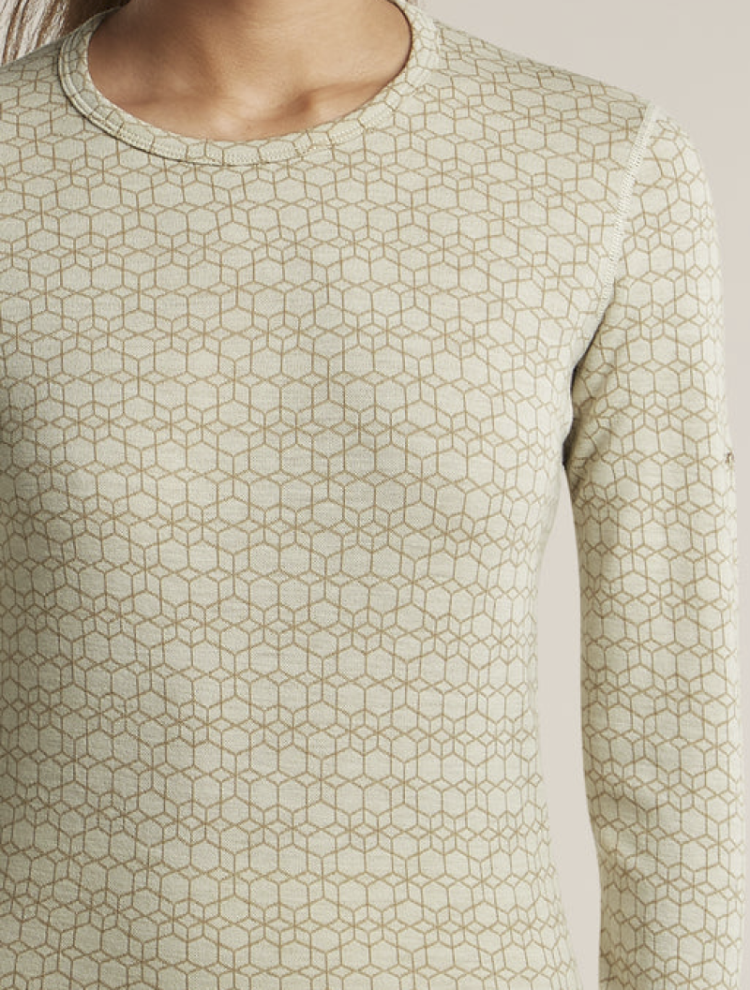 Women Mer 260 Tech Vertex LS Crewe Alpine Geo  0NU Undyed/Cumin