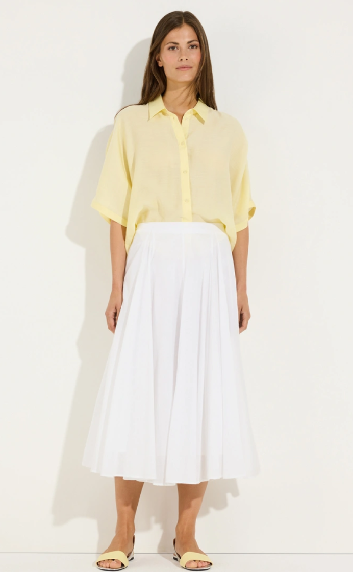 Dun hemd km breed van model 0125 yellow haze