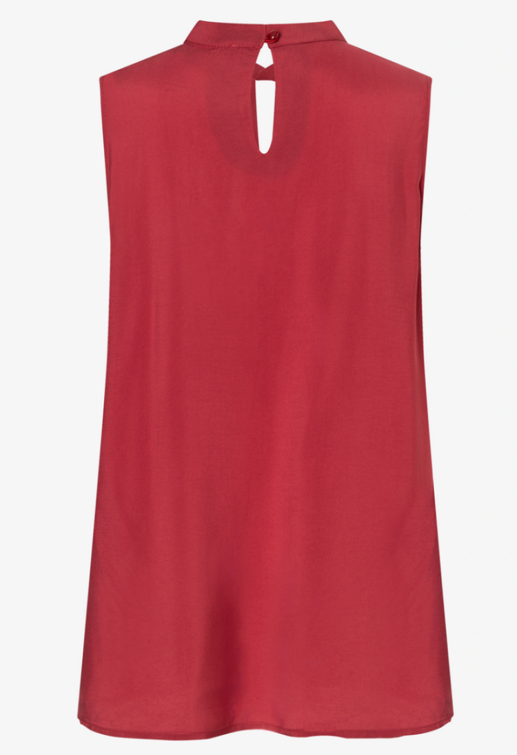 topje viscose opening aan hals 0549 red pepper