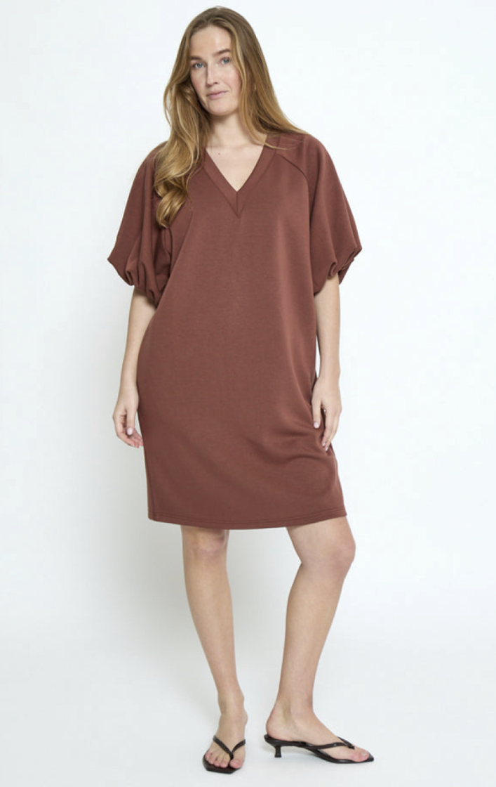Minnie GRS Dress superzachte sweaterkwaliteit 1008 maroon red