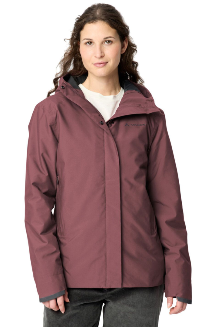 Wo Cyclist Warm Rain Jacket 348 Ruby Dusk