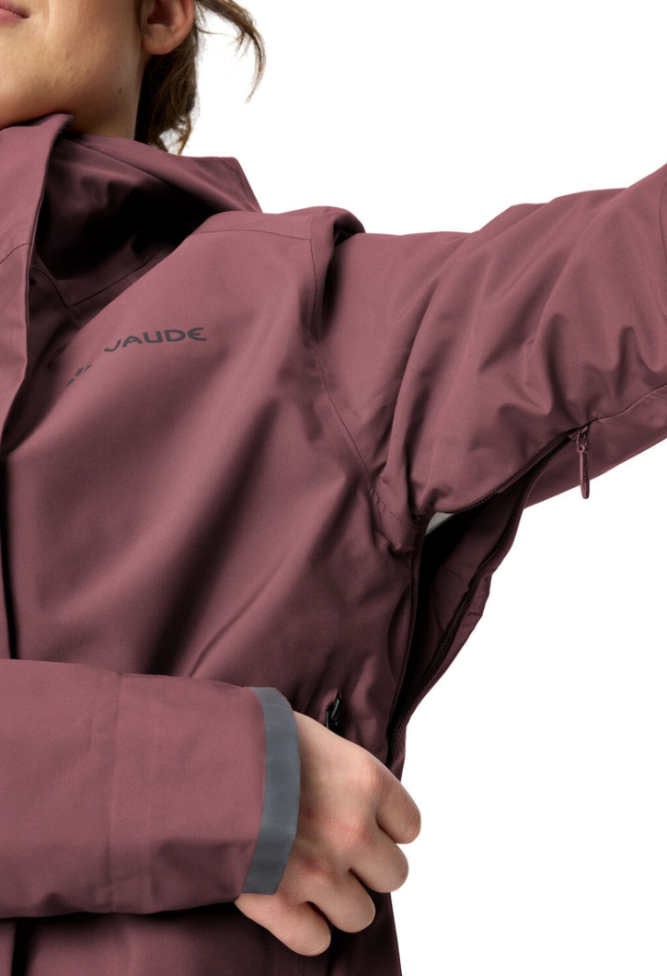 Wo Cyclist Warm Rain Jacket 348 Ruby Dusk