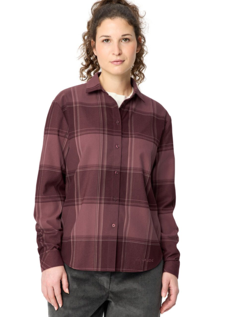 Wo Farsund LS Shirt III 348 Ruby Dusk