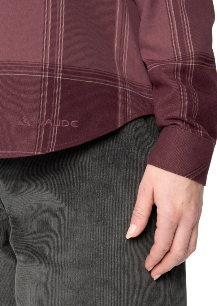 Wo Farsund LS Shirt III 348 Ruby Dusk