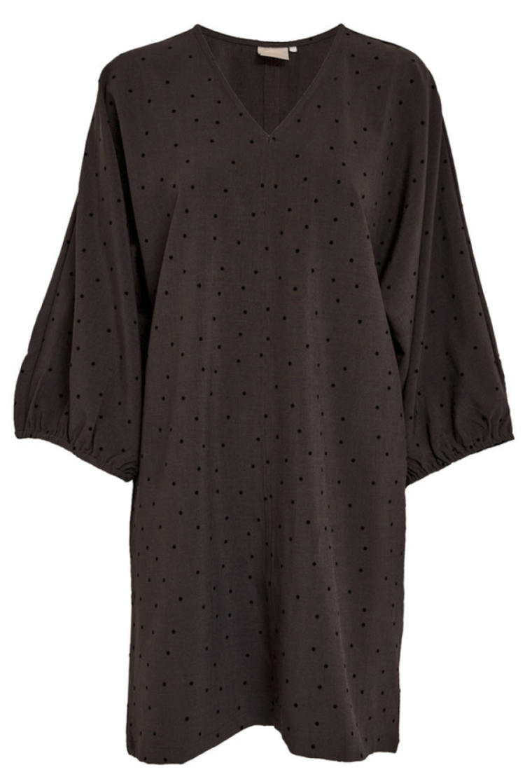 Suzanna Dress Polkadots 3960M java brown melange