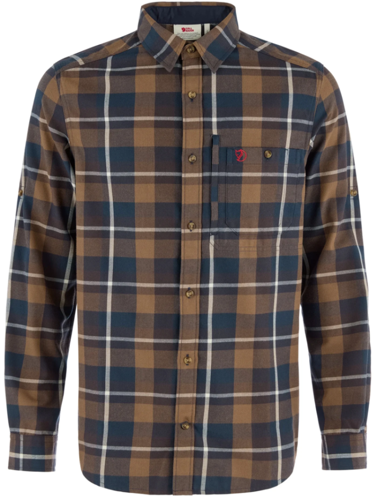Fjällglim Regular Shirt Men 294-215 black oak-autumn leaf