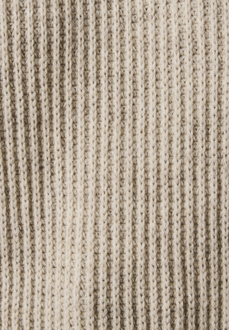 Pull effen met kabel op mouw 1493 Greige