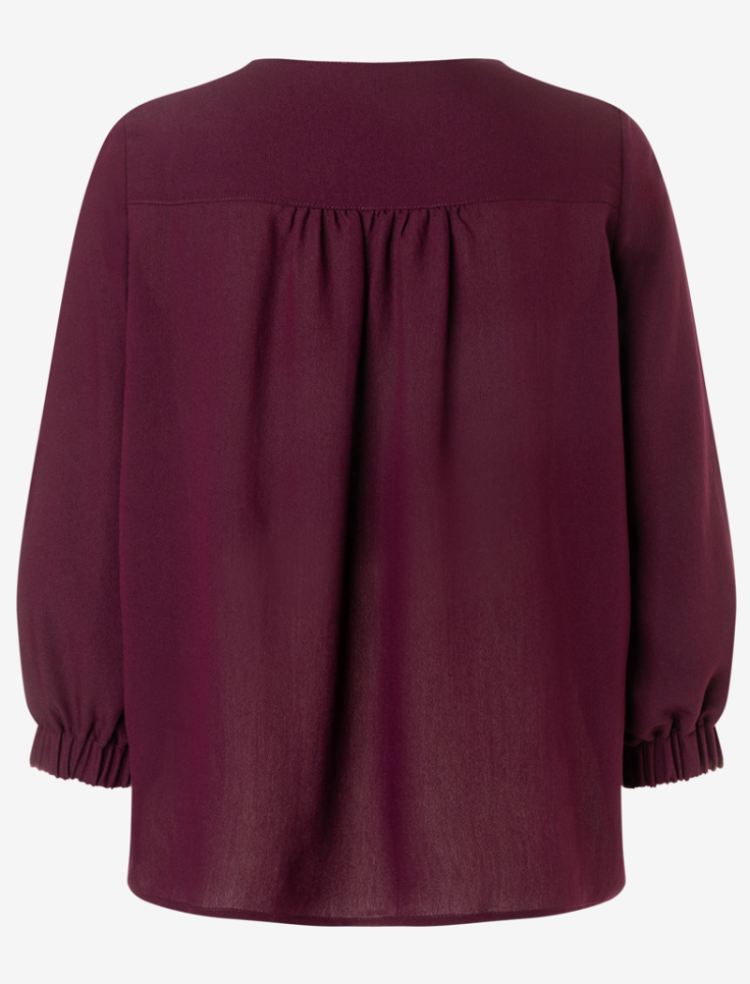 Blouse lm crêpe v-hals 0564 ruby orchi