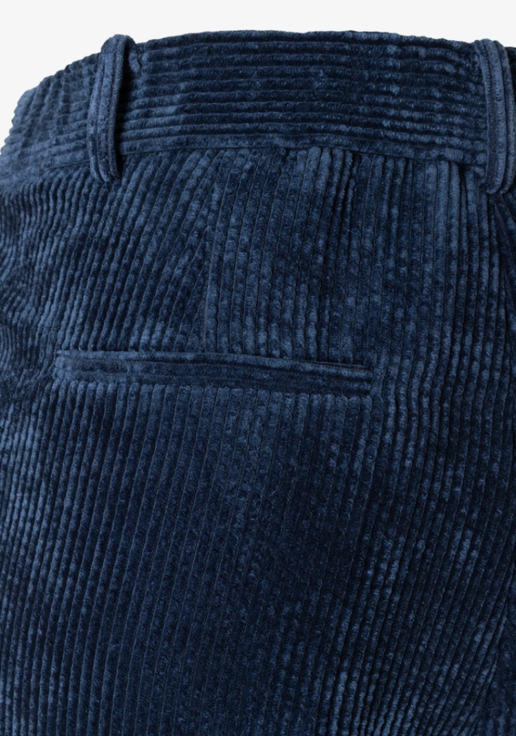 Broek ribfluweel brede pijpen 0373 classic bl