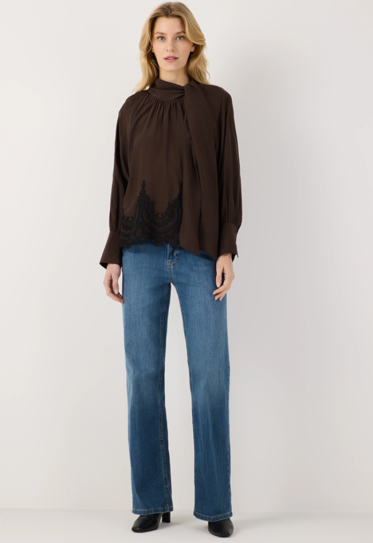 Jeansbroek rechte pijpen 0962 middle blu