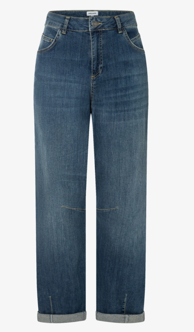 Jeansbroek barrel fit 0962 middle blu