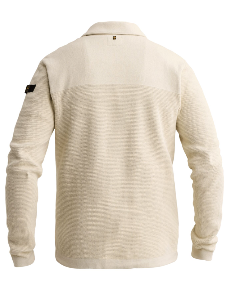 Cardigan met knopen en kraagje 7013 Bone White