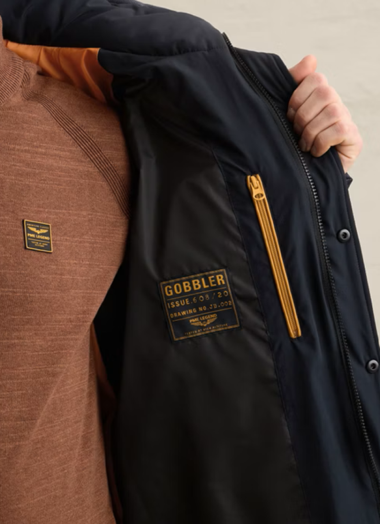 Jas dikker doorstikt effen met rib Gobbler 5281 Salute