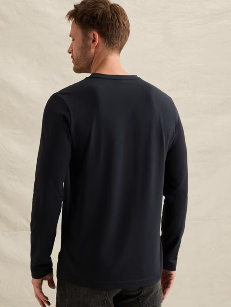 T-shirt effen lm letters op midden borst 5281 Salute