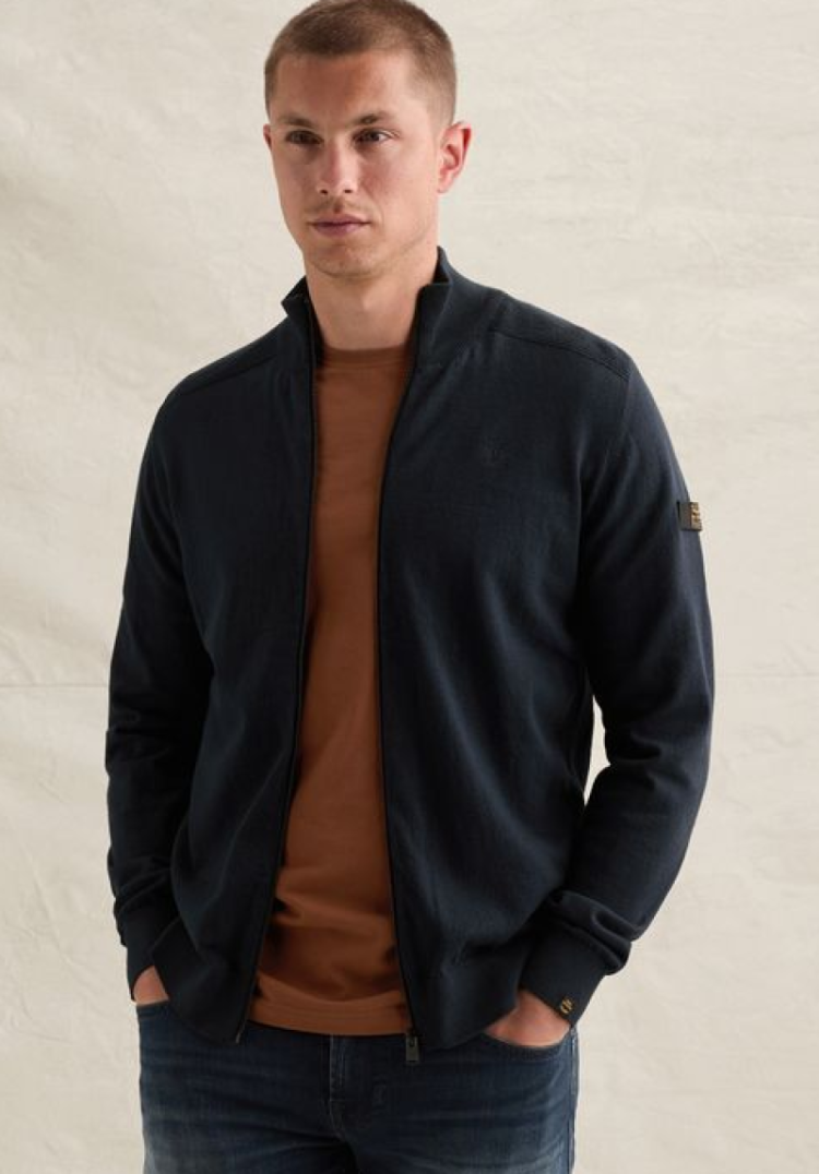 Cardigan effen met rits 5281 Salute